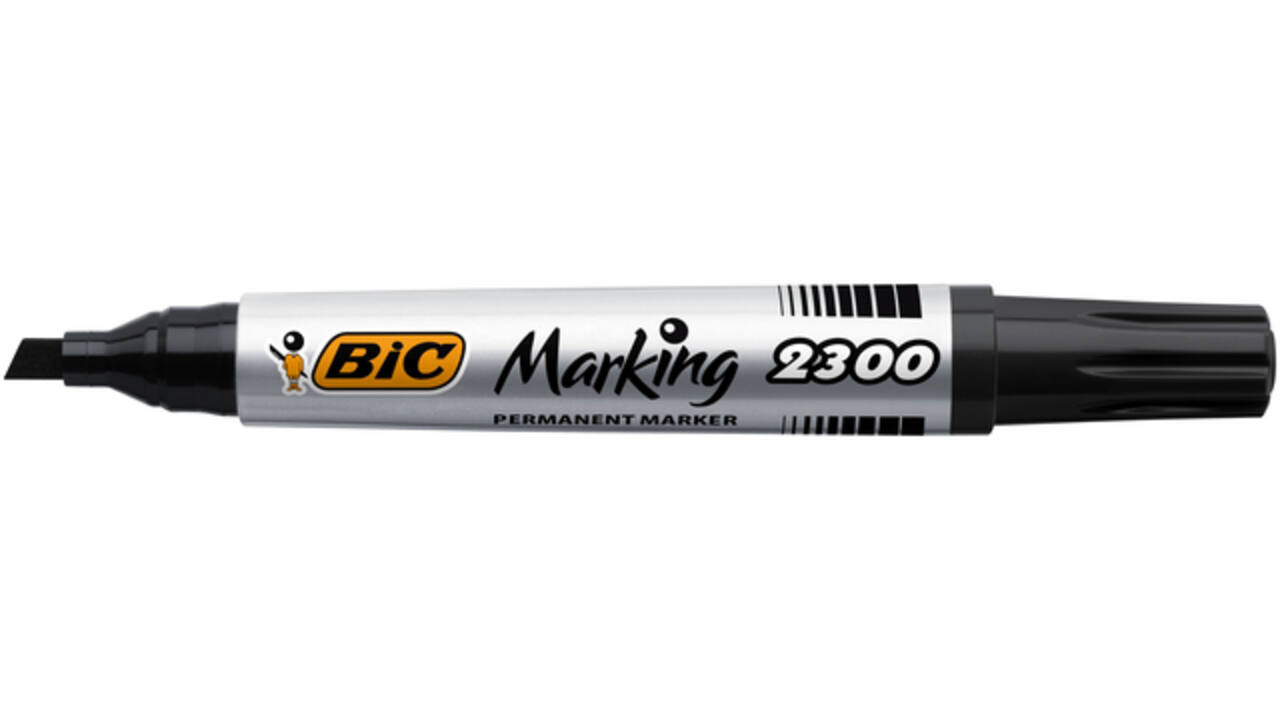 Viltstift Bic 2300 ecolutions schuin medium zwart