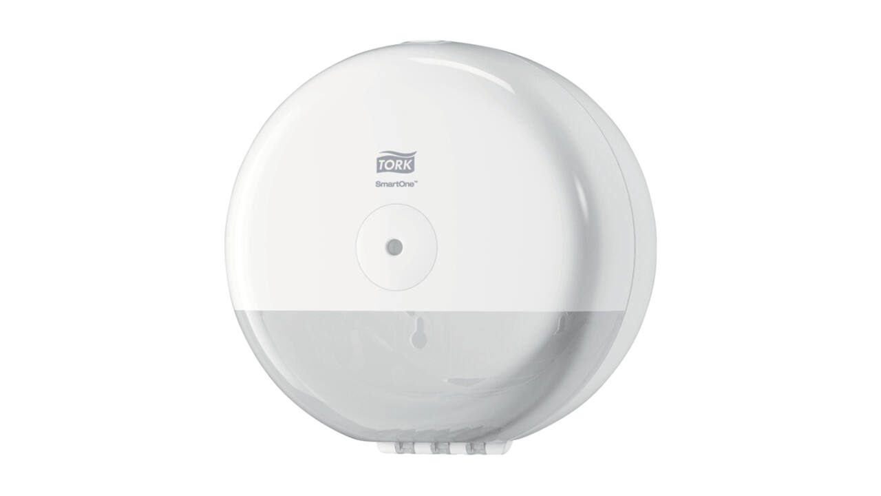 Toiletpapierdispenser Tork T9 Elevation SmartOne klein wit 681000