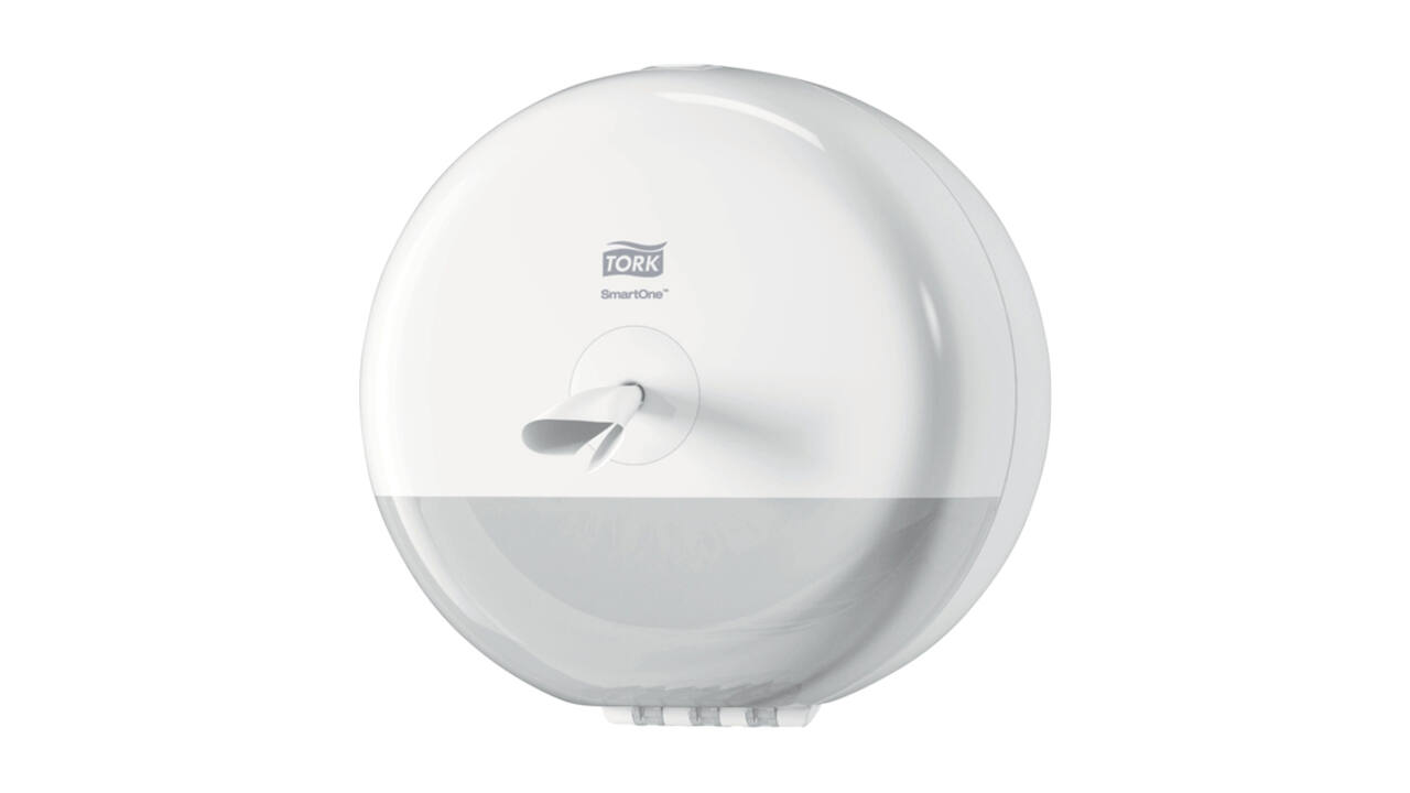 Toiletpapierdispenser Tork T9 Elevation SmartOne klein wit 681000