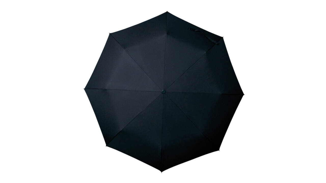 Paraplu miniMAX® opvouwbaar handopening windproof doorsnede 100 cm zwart