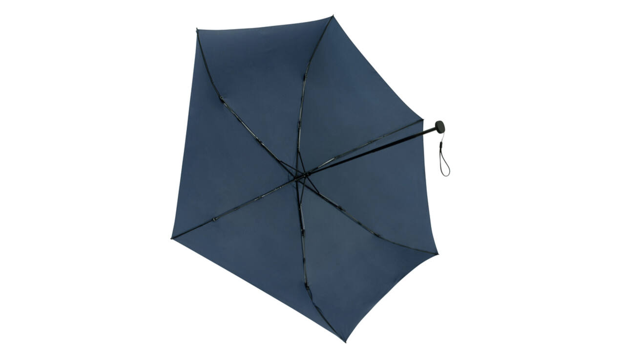 Paraplu Travellight® extreem licht opvouwbaar windproof doorsnede 90 cm donker blauw