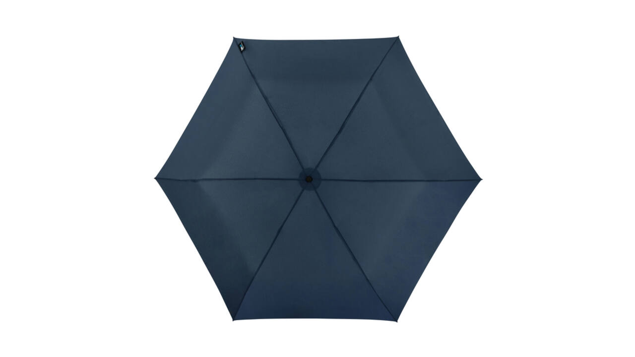 Paraplu Travellight® extreem licht opvouwbaar windproof doorsnede 90 cm donker blauw