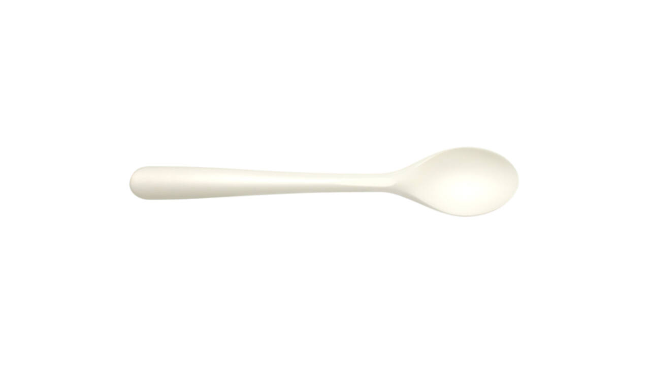 Lepel IEZZY herbruikbaar CPLA 190mm 50 stuks wit