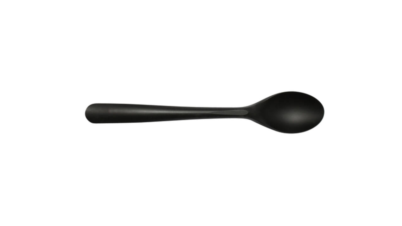 Lepel IEZZY herbruikbaar CPLA 190mm 50 stuks zwart