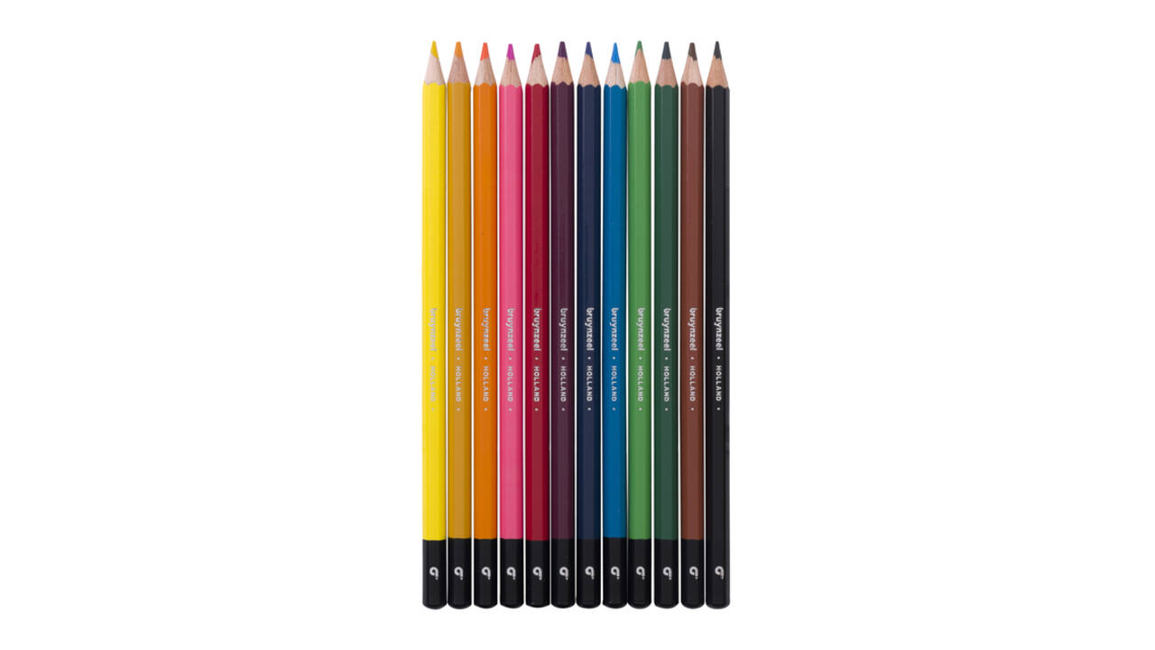 Kleurpotloden Bruynzeel assorti blik à 12 stuks