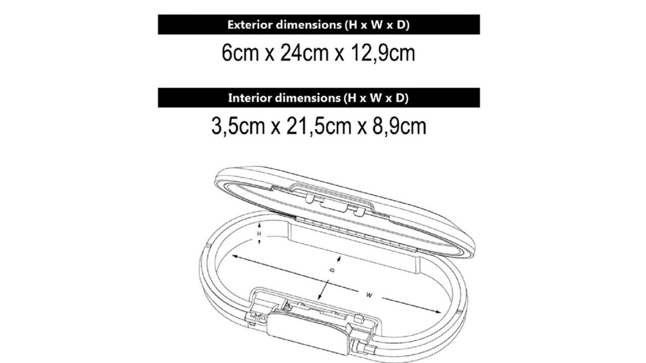 Draagbare kluis MasterLock Safe space met combinatieslot en kabel donkergrijs