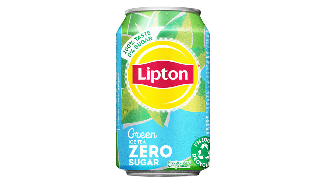 Frisdrank Lipton Ice Tea green zero blik 330ml