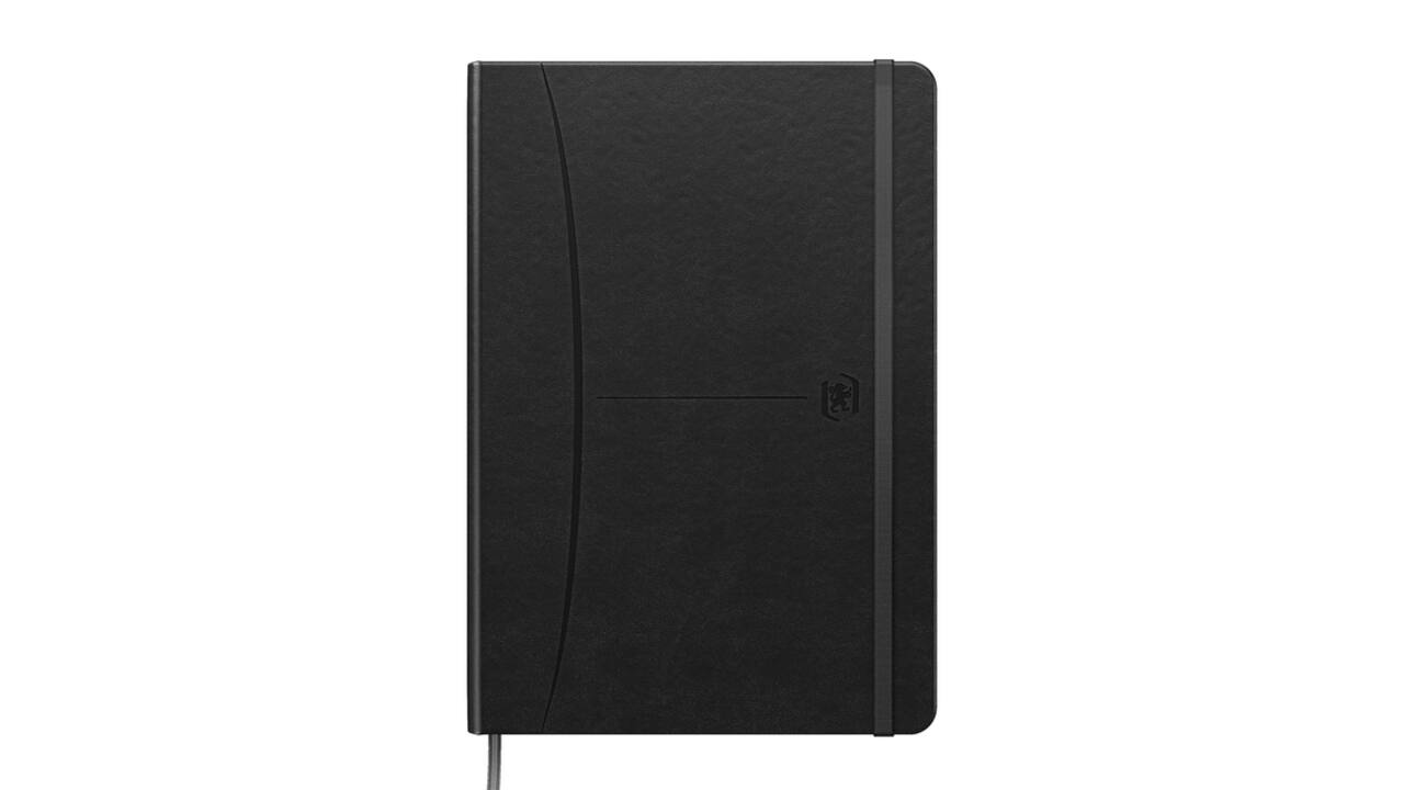 Notitieboek Oxford Signature A5 lijn 80vel zwart