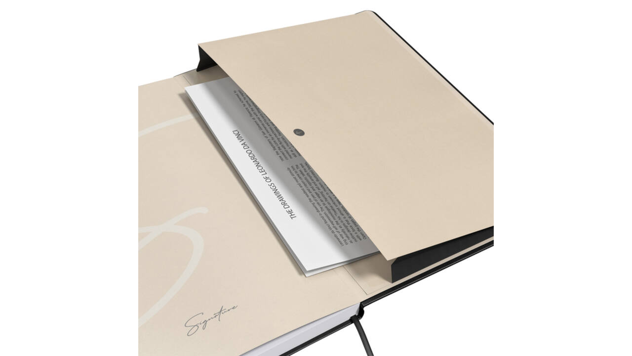 Notitieboek Oxford Signature A5 lijn 80vel zwart