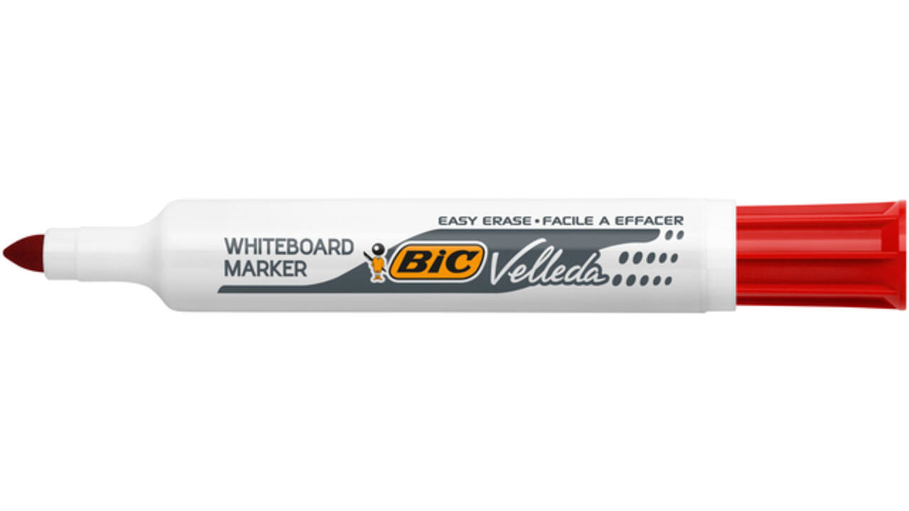 Whiteboardmarker Bic Velleda 1711 rond large rood
