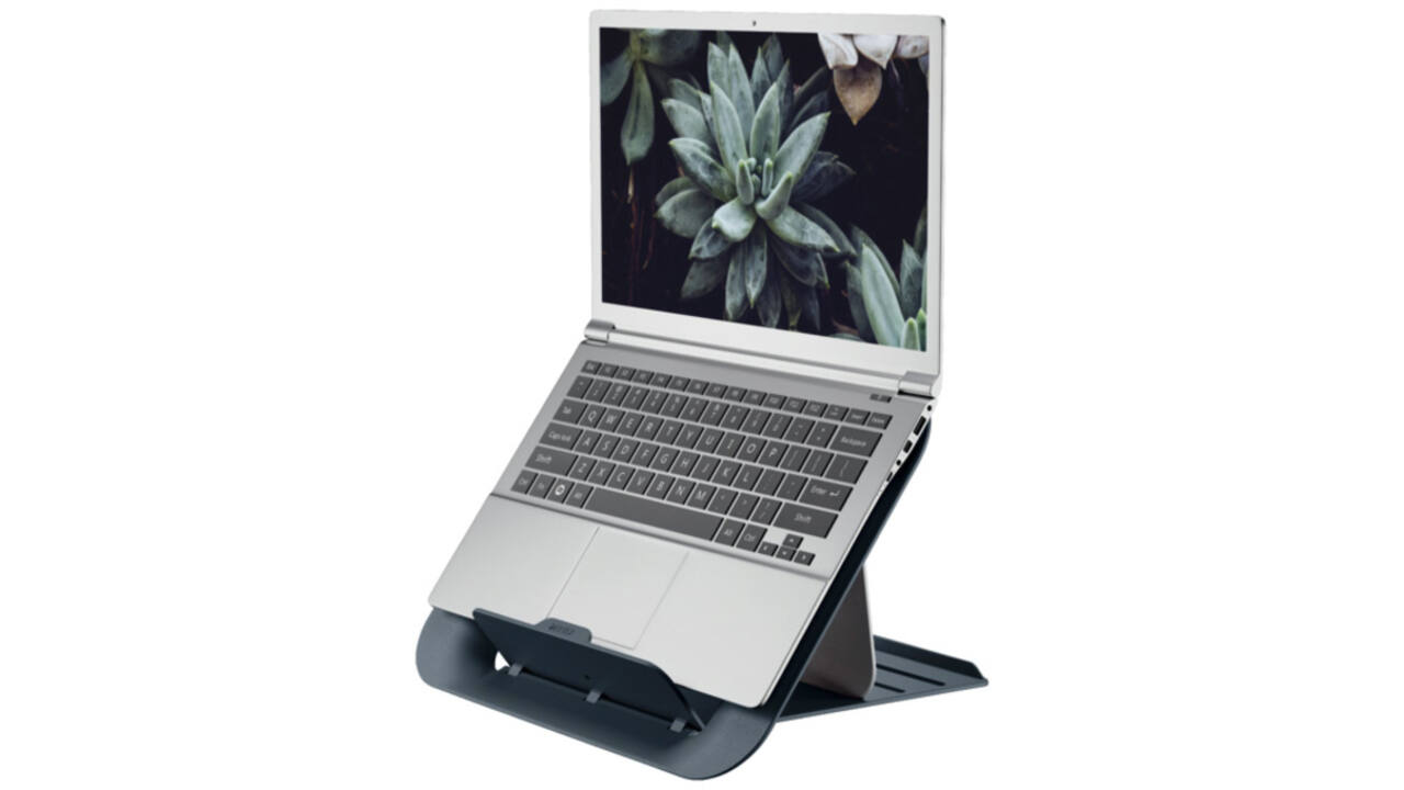 Laptopstandaard Leitz Ergo Cosy verstelbaar recyled grijs