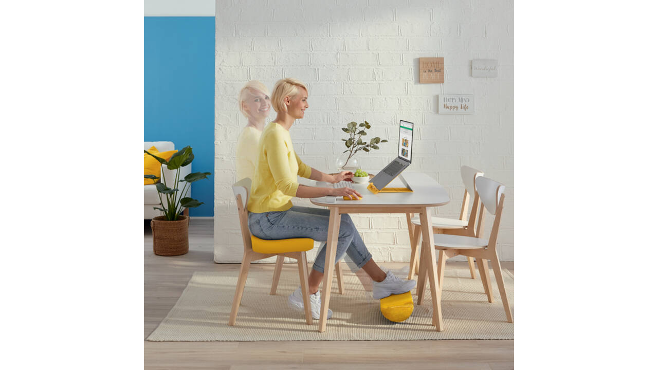 Laptopstandaard Leitz Ergo Cosy verstelbaar recyled grijs