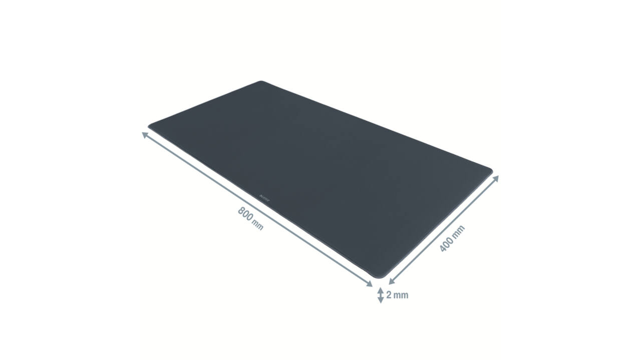 Bureau-onderlegger Leitz Cosy 80x40cm oprolbaar grijs