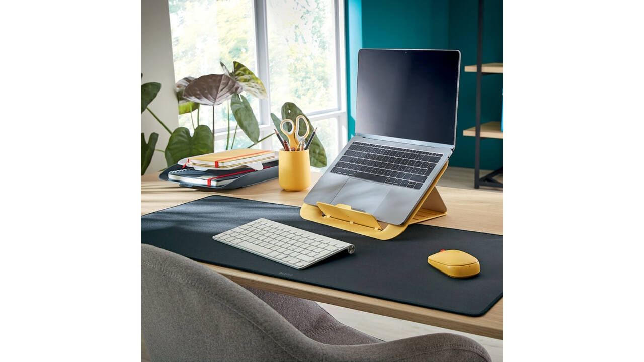 Bureau-onderlegger Leitz Cosy 80x40cm oprolbaar grijs