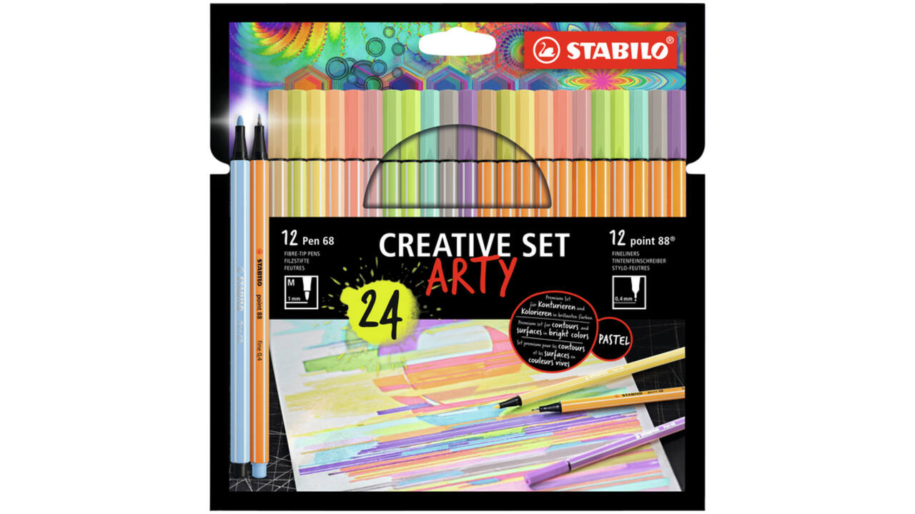 Creative set STABILO 8868/24 Arty assorti etui à 24 stuks
