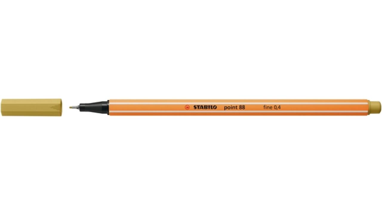 Fineliner STABILO point 88/66 fijn khaki