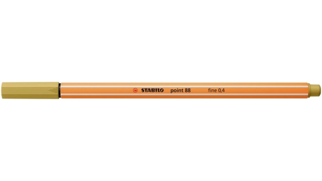 Fineliner STABILO point 88/66 fijn khaki