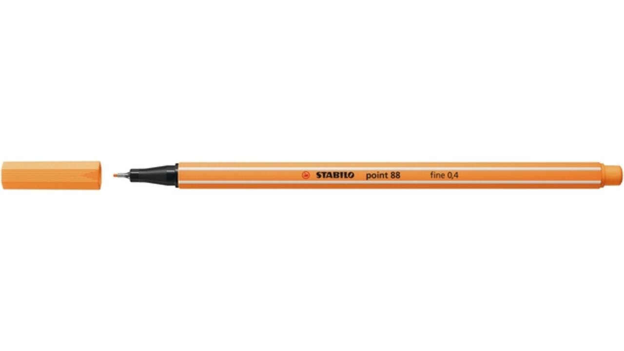 Fineliner STABILO point 88/85 fijn papaya