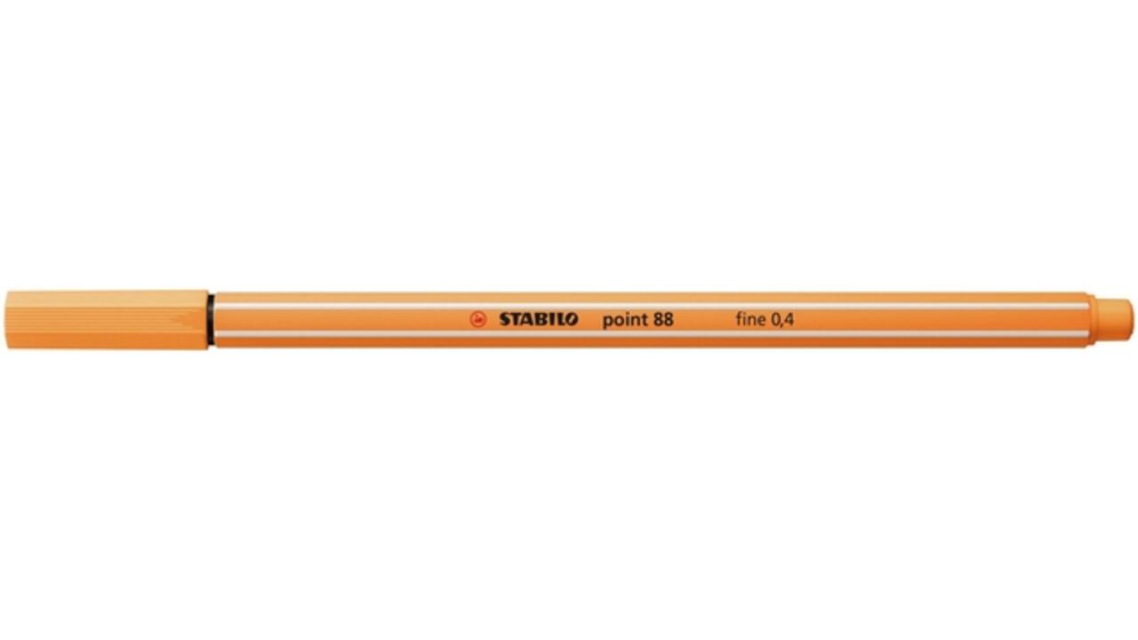 Fineliner STABILO point 88/85 fijn papaya
