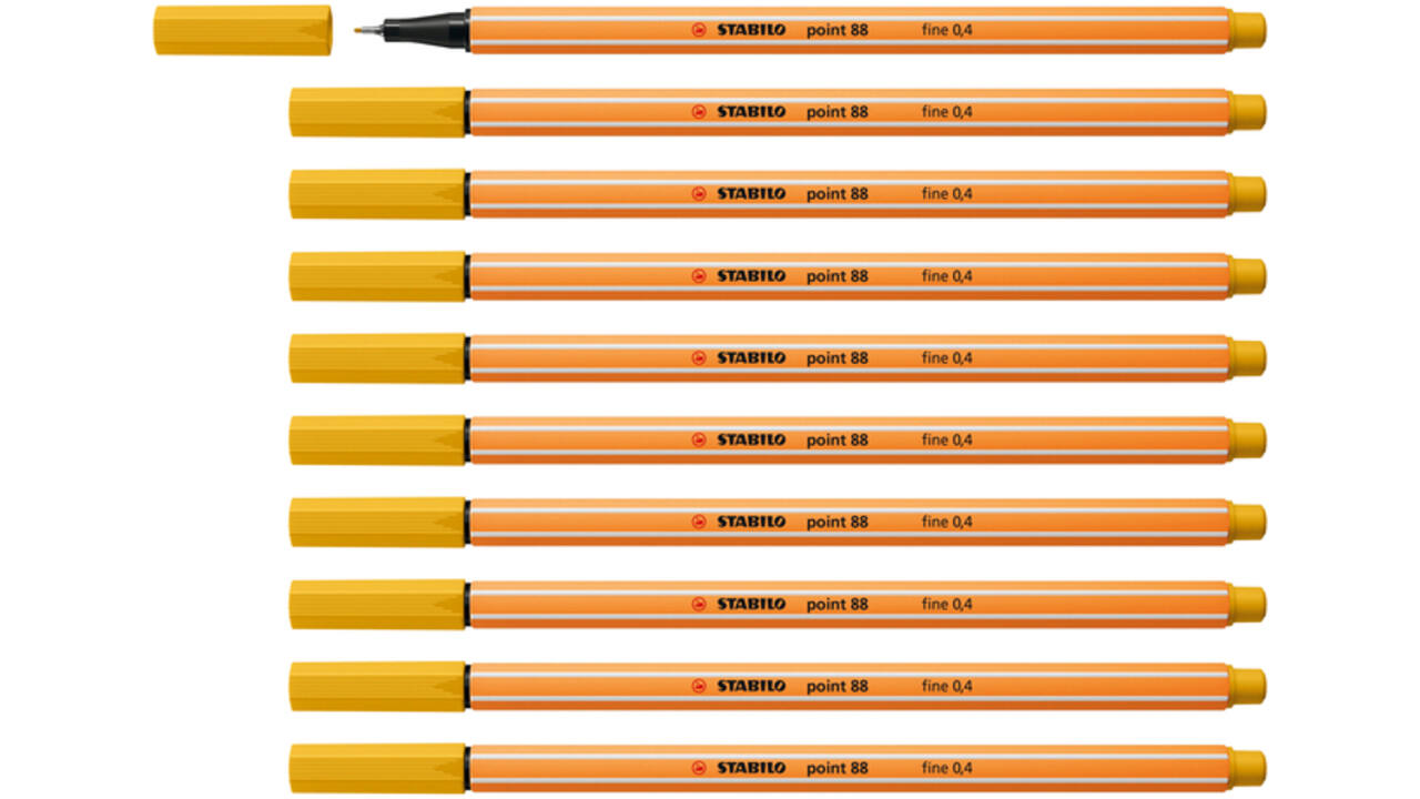 Fineliner STABILO point 88/87 fijn curry