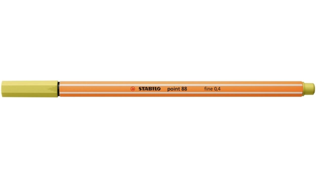 Fineliner STABILO point 88/67 fijn mosterd