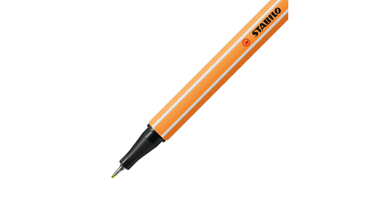 Fineliner STABILO point 88/67 fijn mosterd