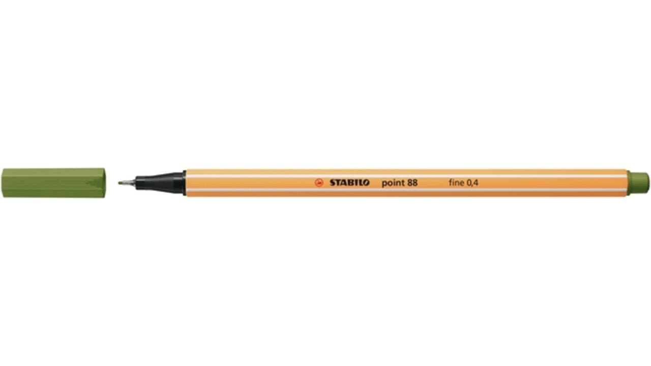 Fineliner STABILO point 88/35 fijn mosgroen