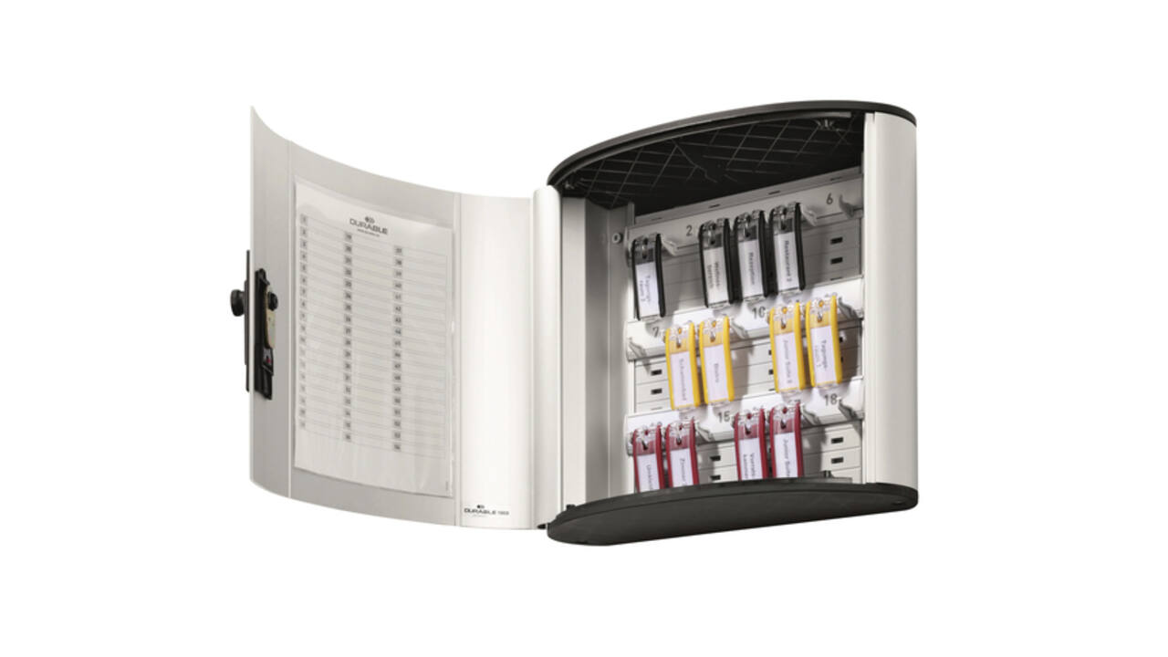 Sleutelkast Durable 54haken met cijferslot+inwerp
