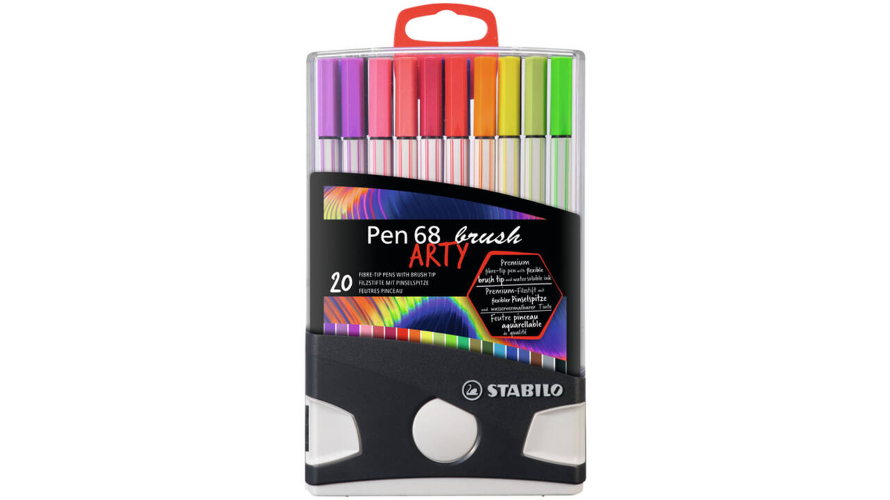 Brushstift STABILO Pen 568/20 Arty assorti set à 20 stuks