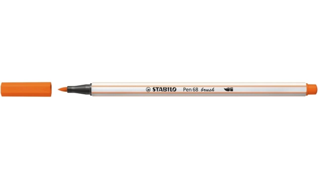 Brushstift STABILO Pen 568/30 bleek vermiljoen