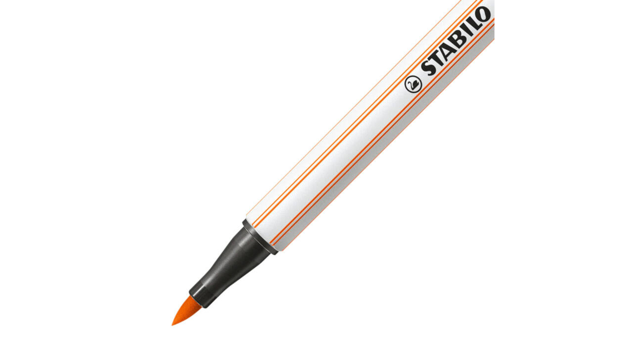 Brushstift STABILO Pen 568/30 bleek vermiljoen