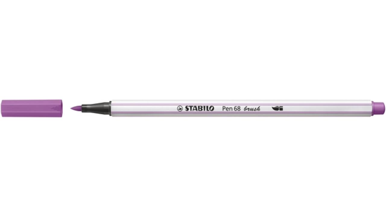 Brushstift STABILO Pen 568/60 pruimenpaars