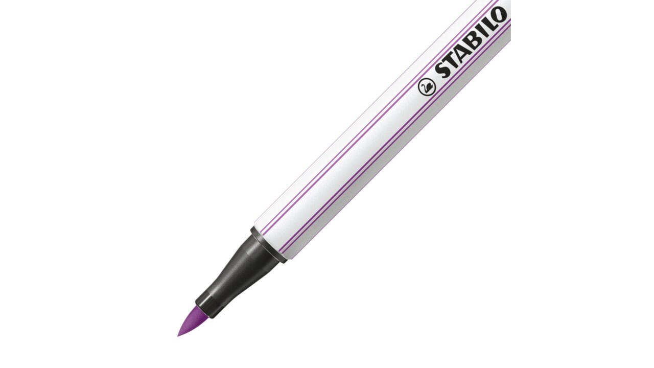 Brushstift STABILO Pen 568/60 pruimenpaars