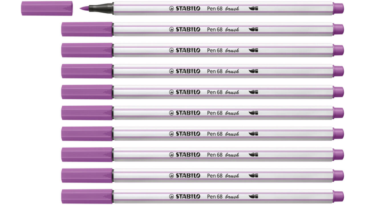 Brushstift STABILO Pen 568/60 pruimenpaars