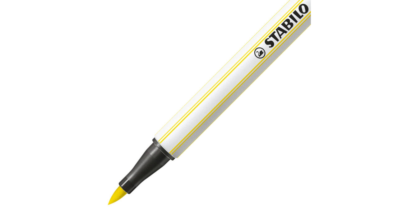 Brushstift STABILO Pen 568/24 citroengeel