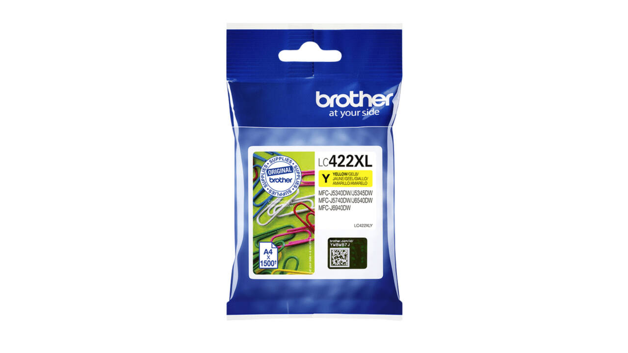 Inktcartridge Brother LC-422XLY geel