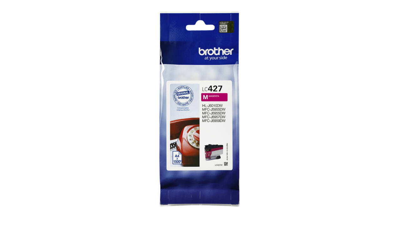 Inktcartridge Brother LC-427M rood