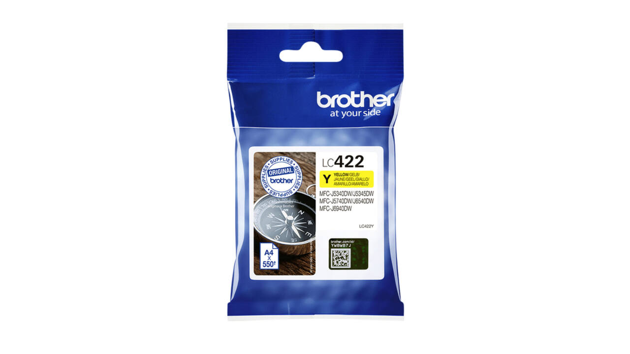 Inktcartridge Brother LC-422Y geel
