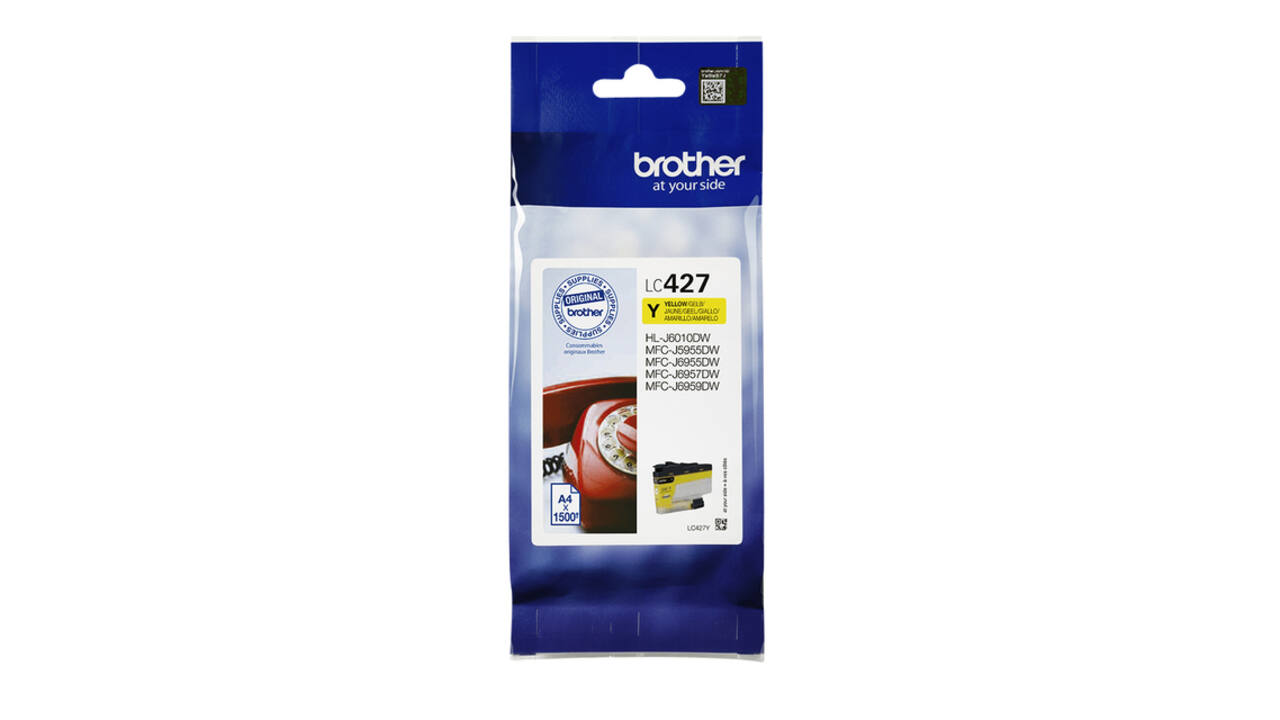 Inktcartridge Brother LC-427Y geel