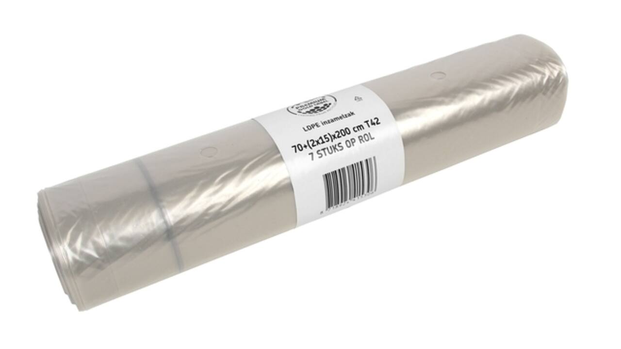 Afvalzak Cleaninq perforatie en sluitlint 400 liter doos à 84 stuks