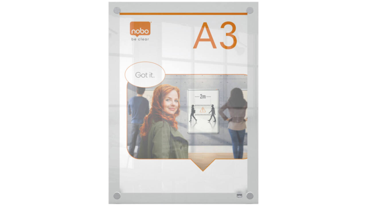 Infobord Nobo Premium Plus A3 acryl wand