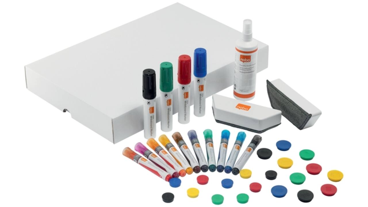 Whiteboard accessoire kit Nobo Move & Meet 37 stuks