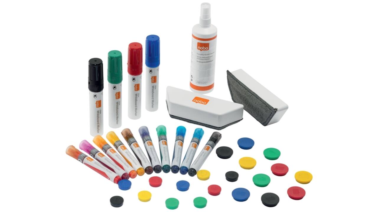 Whiteboard accessoire kit Nobo Move & Meet 37 stuks