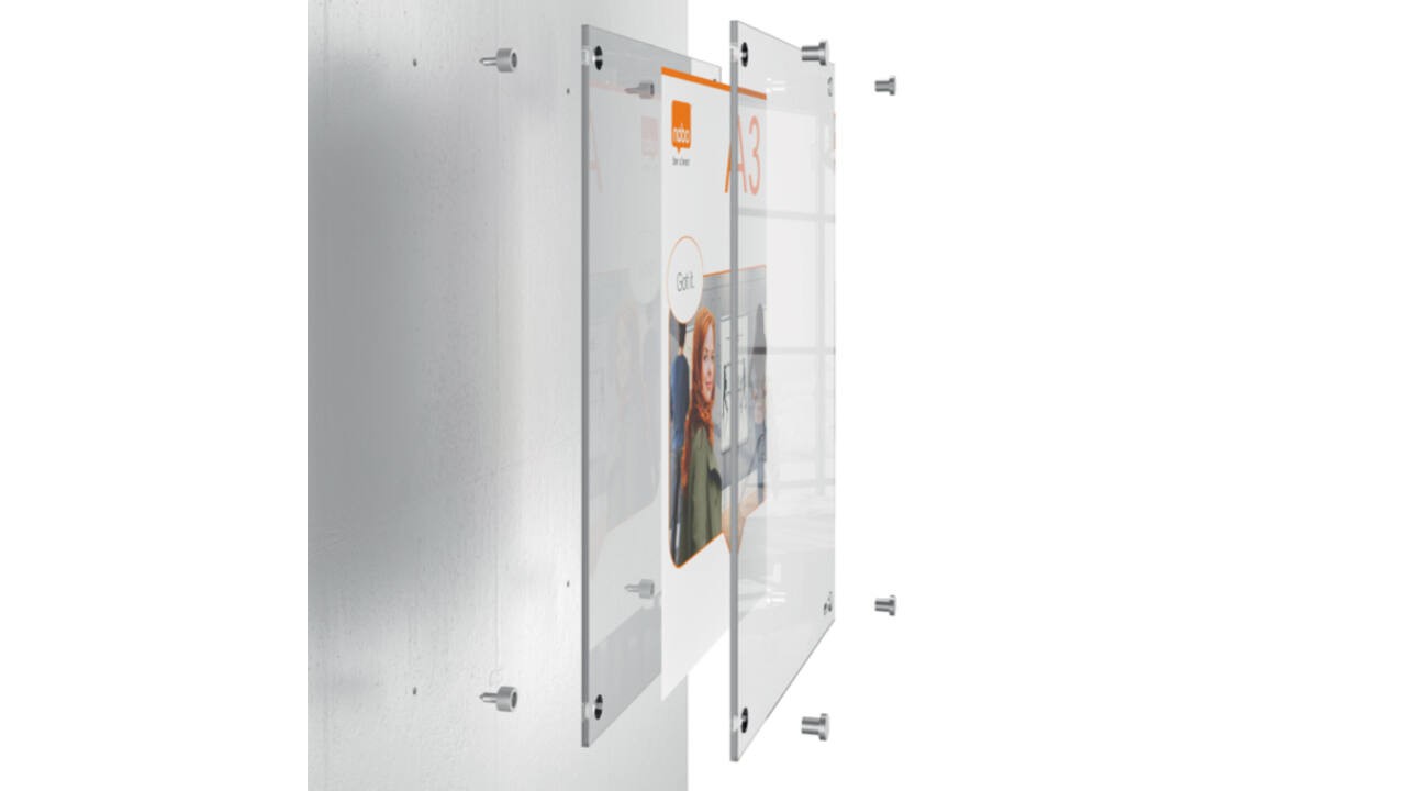 Infobord Nobo Premium Plus A5 acryl wand