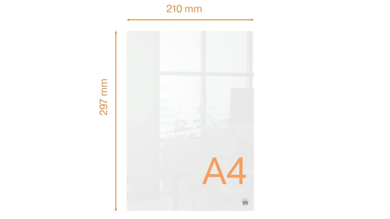 Notitiebord Nobo transparant acryl A4