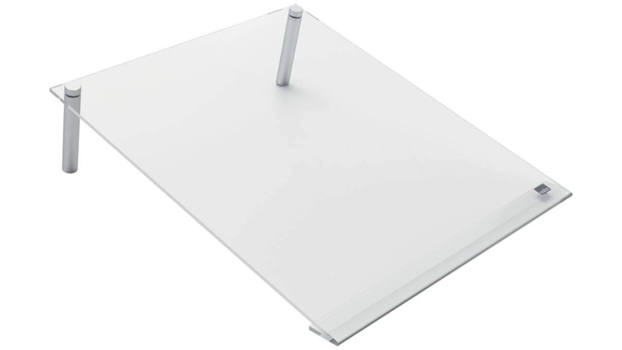 Notitiebord Nobo transparant acryl schuin A4