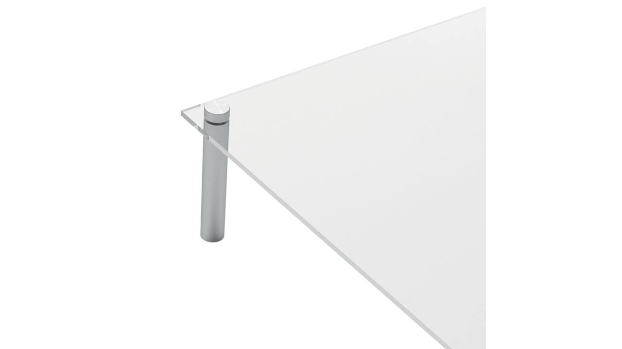 Notitiebord Nobo transparant acryl schuin A4