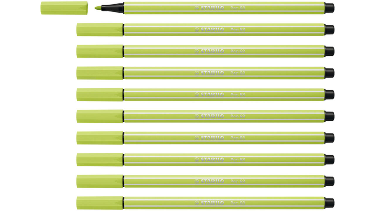 Viltstift STABILO Pen 68/14 medium vleugje limoen