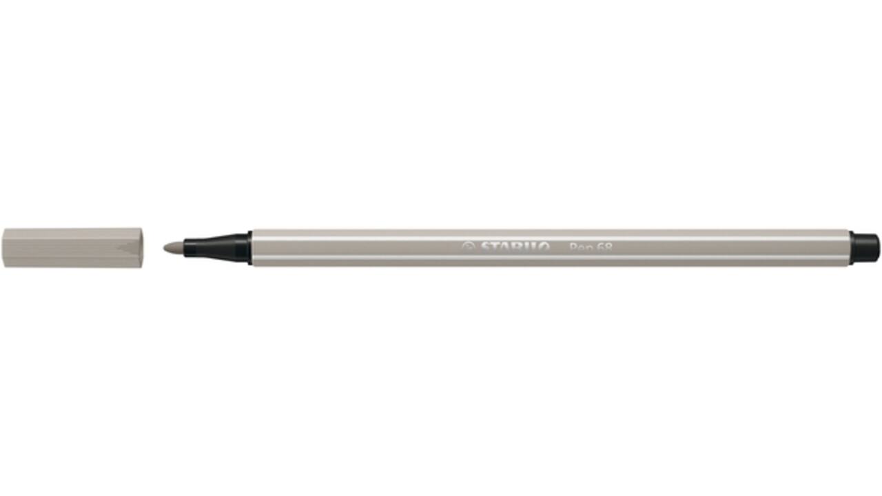 Viltstift STABILO Pen 68/93 medium  warm grijs
