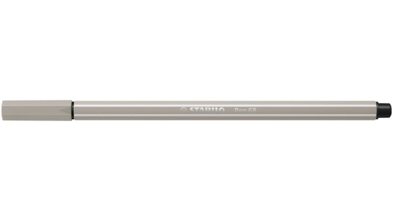 Viltstift STABILO Pen 68/93 medium  warm grijs